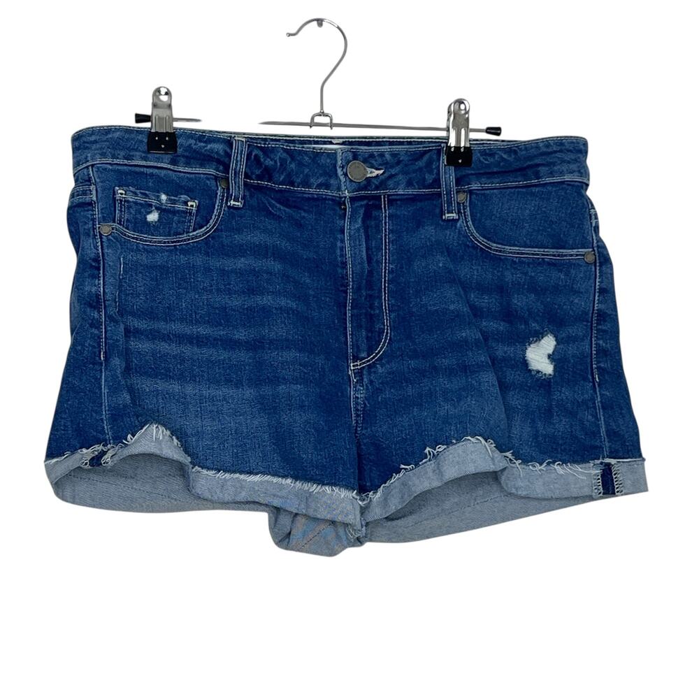 Paige Jimmy Jimmy Short Demin Shorts size 30 Emilia Destructed